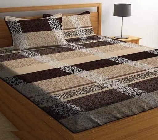 Round Elastic Fitted Double Bed Bedsheet