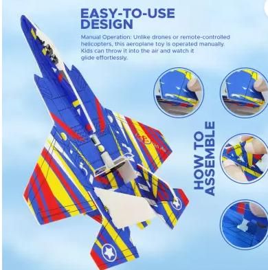 Buddynjoy BJ Airplane Toy Throwing Foam Plane