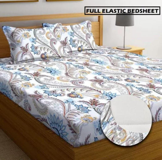 All Round Elastic Fitted Double Bedsheet